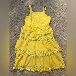 Old Navy Yellow Ruffled Tiered Sundress